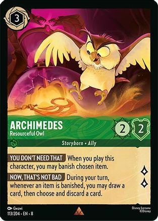 Archimedes - Resourceful Owl (113/204) - [ Reign of Jafar ]