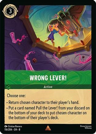 Wrong Lever! (116/204) - [ Reign of Jafar ] Cold Foil