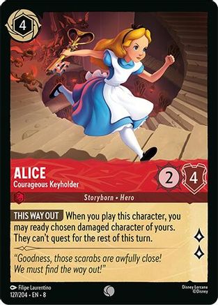 Alice - Courageous Keyholder (127/204) - [ Reign of Jafar ] Cold Foil