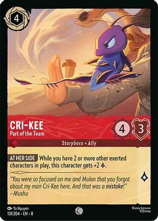 Cri-Kee - Part of the Team (131/204) - [ Reign of Jafar ] Cold Foil