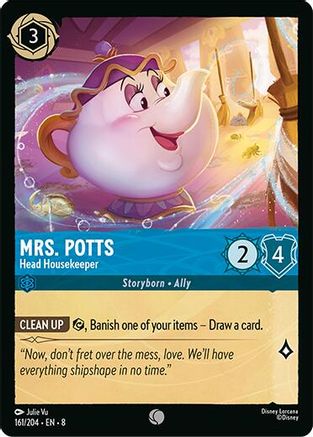 Mrs.Potts - Head Housekeeper (161/204) - [ Reign of Jafar ] Cold Foil