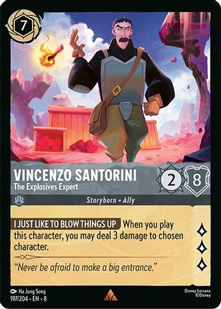 Vincenzo Santorini - The Explosives Expert (197/204) - [ Reign of Jafar ] Cold Foil
