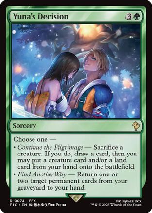 Yuna's Decision (FIC-074) - [Commander: FINAL FANTASY]