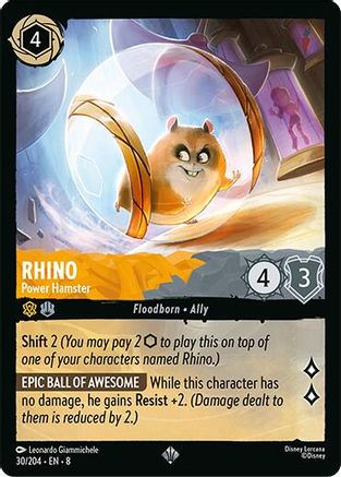 Rhino - Power Hamster (30/204) - [ Reign of Jafar ] Cold Foil