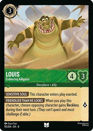 Louis - Endearing Alligator (95/204) - [ Reign of Jafar ] Cold Foil