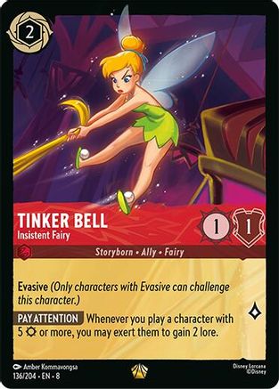 Tinkerbell - Insistent Fairy (136/204) - [ Reign of Jafar ] Cold Foil