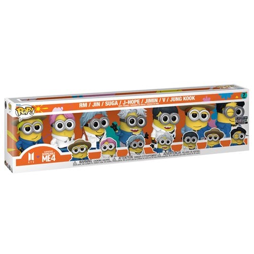 Despicable Me 4 Minions x BTS Funko Pop! Vinyl Figure 7-Pack - Entertainment Earth Exclusive