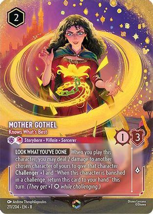 Mother Gothel - Knows What's Best (Enchanted) (211/204) - [ Reign of Jafar ] Holofoil