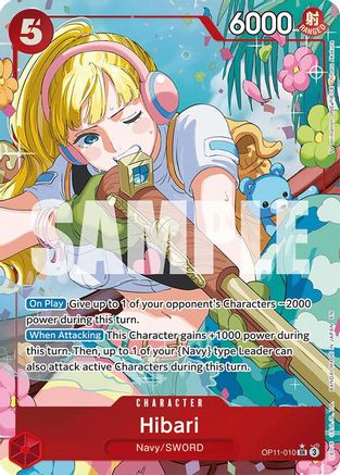 Hibari (Alternate Art) (OP11-010) - A Fist of Divine Speed