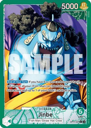 Jinbe (021) (Alternate Art) (OP11-021) - A Fist of Divine Speed