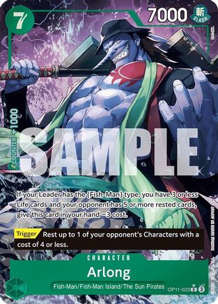 Arlong (Alternate Art) (OP11-023) - A Fist of Divine Speed