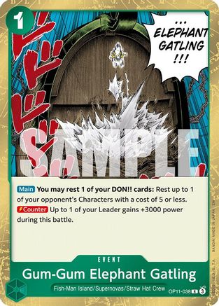 Gum-Gum Elephant Gatling (OP11-038) - A Fist of Divine Speed