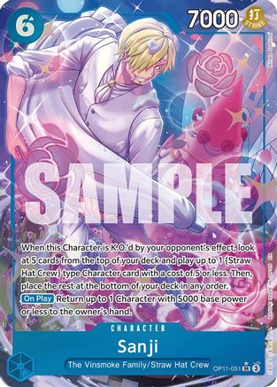 Sanji (Alternate Art) (OP11-051) - A Fist of Divine Speed