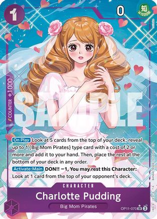 Charlotte Pudding (Alternate Art) (OP11-070) - A Fist of Divine Speed