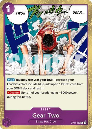 Gear Two (OP11-080) - A Fist of Divine Speed
