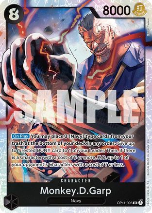 Monkey.D.Garp (OP11-095) - A Fist of Divine Speed