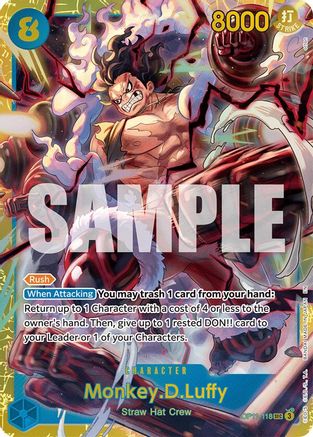 Monkey.D.Luffy (118) (OP11-118) - A Fist of Divine Speed