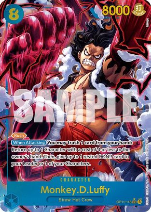 Monkey.D.Luffy (118) (Alternate Art) (OP11-118) - A Fist of Divine Speed