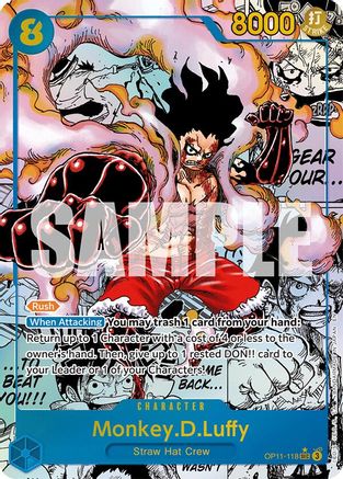 Monkey.D.Luffy (118) (Manga) (OP11-118) - A Fist of Divine Speed