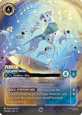 Perdita - Determined Mother (Enchanted) (207/204) - [ Reign of Jafar ] Holofoil