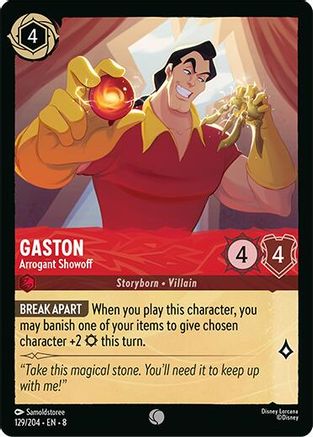 Gaston - Arrogant Showoff (129/204) - [ Reign of Jafar ] Cold Foil