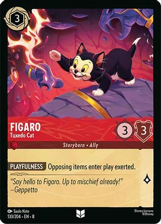 Figaro - Tuxedo Cat (133/204) - [ Reign of Jafar ]