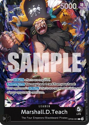 Marshall.D.Teach (OP09-081) (OP09-081) - Starter Deck 27: BLACK Marshall.D.Teach