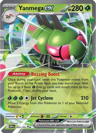 Yanmega ex - 003/182 - [SV10 Destined Rivals] Holofoil