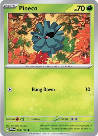 Pineco 004/182 - [SV10 Destined Rivals] Reverse Holofoil
