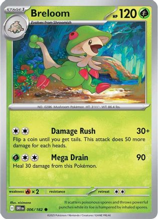 Breloom 006/182 - [SV10 Destined Rivals] Reverse Holofoil