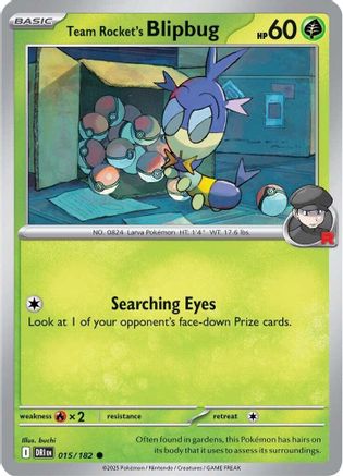 Team Rocket's Blipbug 015/182 - [SV10 Destined Rivals] Reverse Holofoil