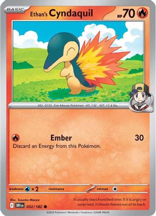 Ethan's Cyndaquil 032/182 - [SV10 Destined Rivals] Reverse Holofoil
