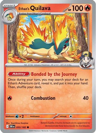 Ethan's Quilava 033/182 - [SV10 Destined Rivals] Reverse Holofoil