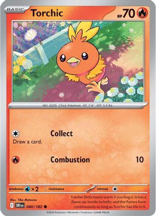 Torchic 040/182 - [SV10 Destined Rivals] Reverse Holofoil