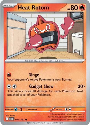 Heat Rotom 043/182 - [SV10 Destined Rivals] Reverse Holofoil