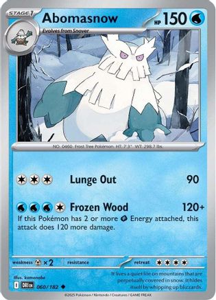 Abomasnow 060/182 - [SV10 Destined Rivals] Reverse Holofoil