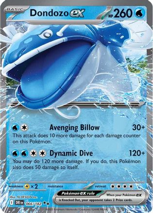 Dondozo ex - 066/182 - [SV10 Destined Rivals] Holofoil