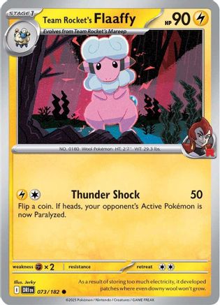 Team Rocket's Flaaffy 073/182 - [SV10 Destined Rivals] Reverse Holofoil