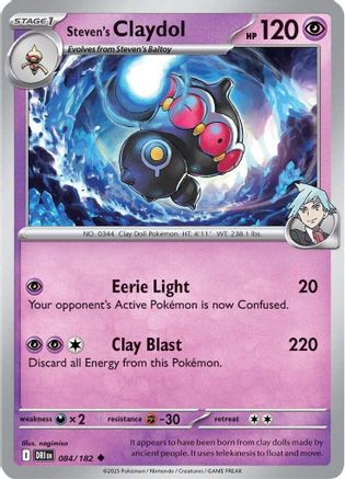 Steven's Claydol 084/182 - [SV10 Destined Rivals] Reverse Holofoil