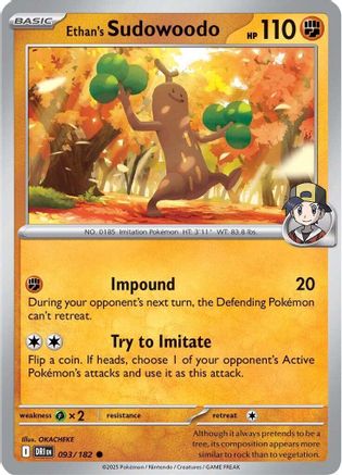 Ethan's Sudowoodo 093/182 - [SV10 Destined Rivals]