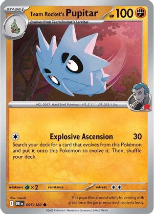 Team Rocket's Pupitar 095/182 - [SV10 Destined Rivals]