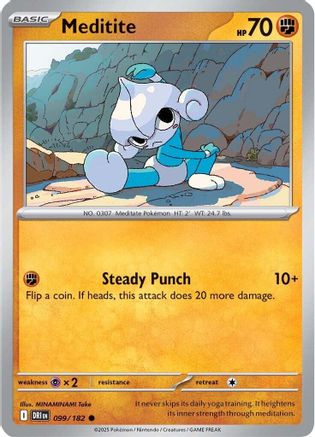 Meditite 099/182 - [SV10 Destined Rivals] Reverse Holofoil