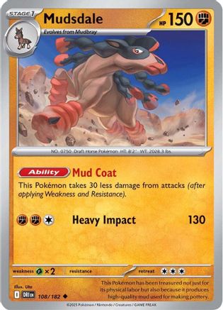 Mudsdale 108/182 - [SV10 Destined Rivals] Reverse Holofoil