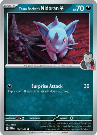 Team Rocket's Nidoran 114/182 - [SV10 Destined Rivals]