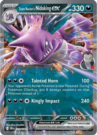 Team Rocket's Nidoking ex - 119/182 - [SV10 Destined Rivals] Holofoil