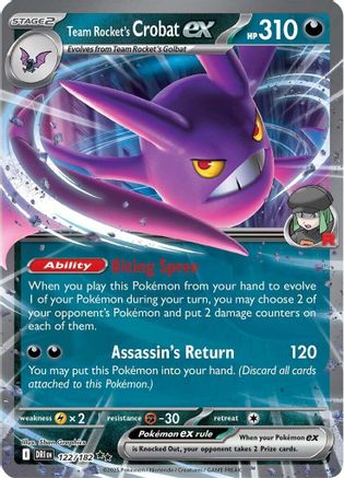 Team Rocket's Crobat ex - 122/182 - [SV10 Destined Rivals] Holofoil