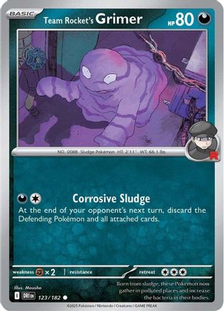 Team Rocket's Grimer 123/182 - [SV10 Destined Rivals] Reverse Holofoil