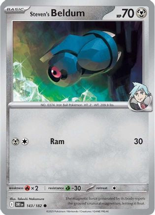 Steven's Beldum 143/182 - [SV10 Destined Rivals] Reverse Holofoil