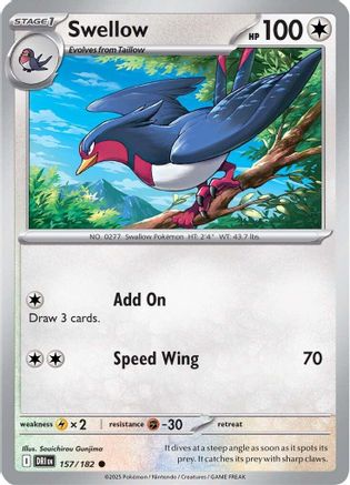 Swellow 157/182 - [SV10 Destined Rivals] Reverse Holofoil