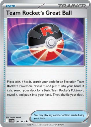 Team Rocket's Great Ball 175/182 - [SV10 Destined Rivals] Reverse Holofoil